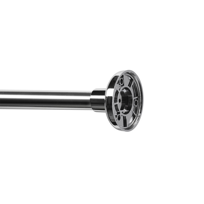 Croydex Telescopic 54" Adjustable LShaped Fixed Shower Curtain Rod